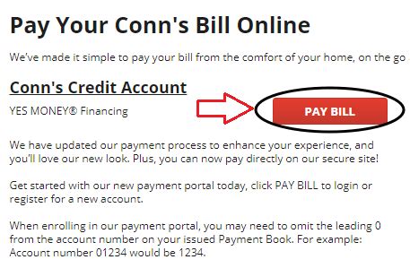 conns bill pay|synchrony conns pay bill.